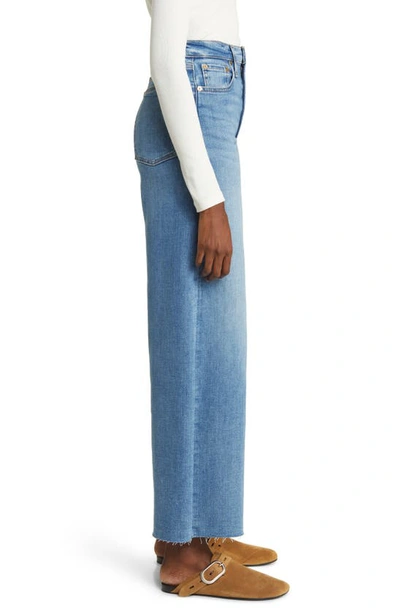 Rag & Bone Sofie Raw Hem High Waist Crop Wide Leg Jeans In Monterosso