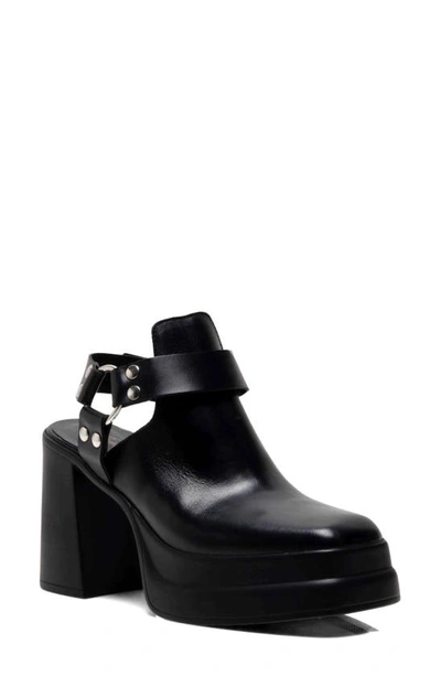 Shop Free People Hybrid Harness Platform Bootie In Black Leather