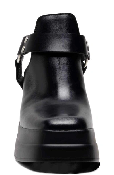 Free People Hybrid Harness Platform Bootie In Black Leather