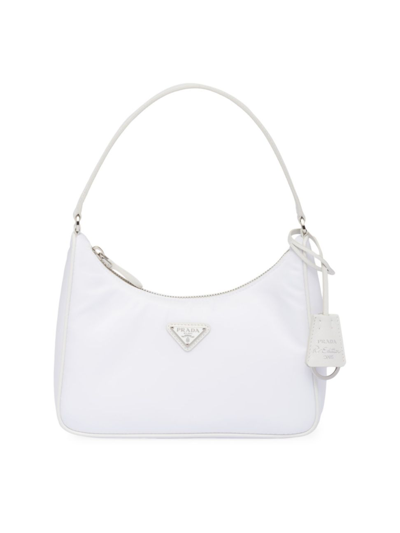 Shop Prada Women's Re-edition 2005 Re-nylon Mini Bag In White
