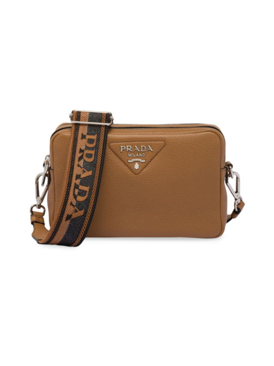 Shop Prada Women's Medium Leather Bag In Brown