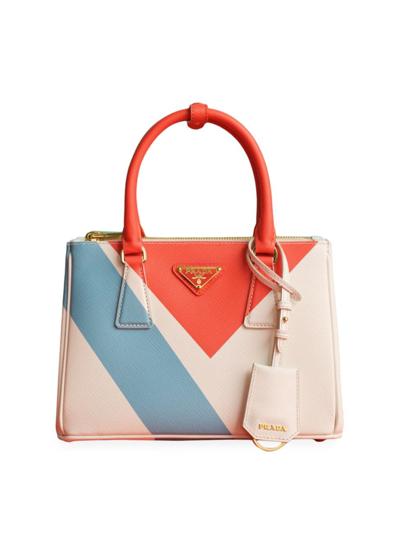 Shop Prada Women's Small  Galleria Saffiano Special Edition Bag In White