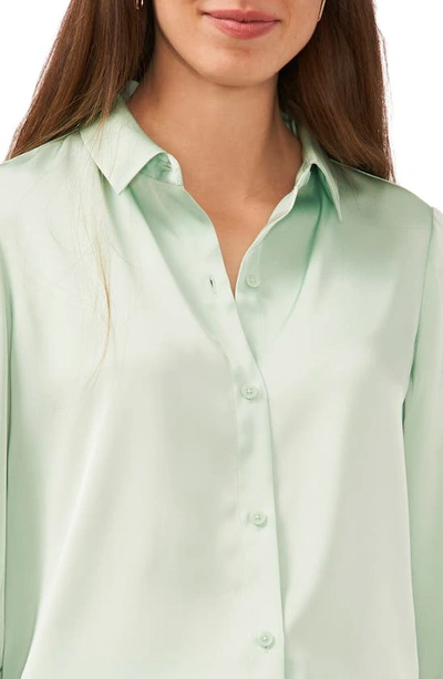 Halogen Button-up Shirt In Seafoam Green