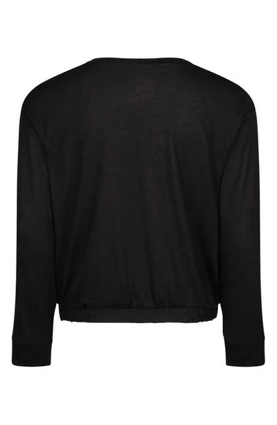 Shop Hurley Kids' Logo Sweatshirt & Beanie In Black