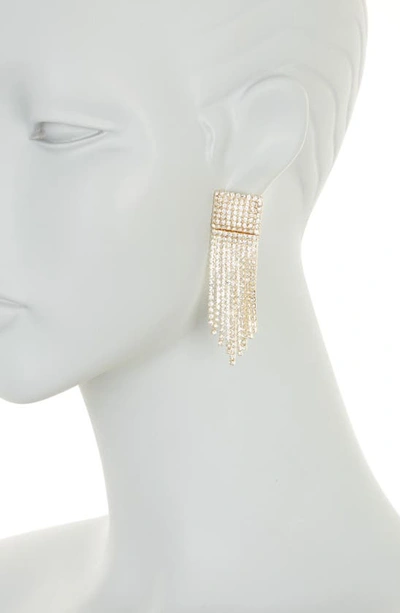 Shop Baublebar Crystal Chandelier Earrings In Clear Gold