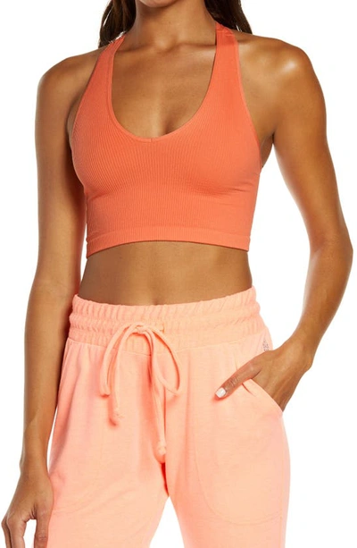 Shop Fp Movement Free Throw Crop Tank In Papaya Punch