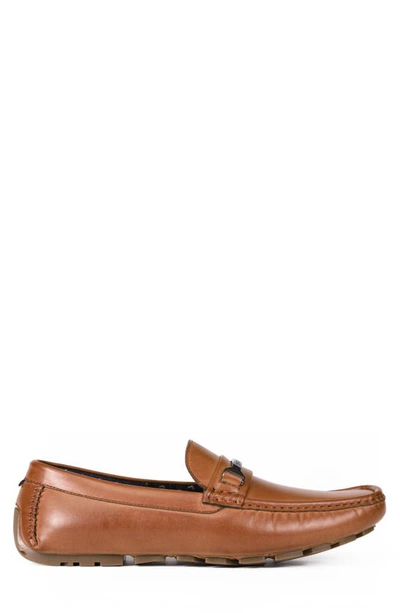 Tommy Hilfiger Men's Axin Slip-on Penny Drivers In Burnished Medium Brown