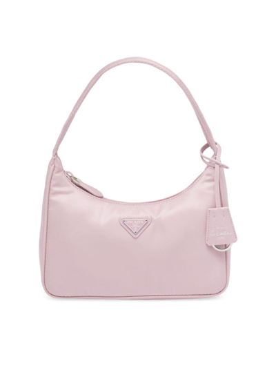 Shop Prada Women's Re-nylon Re-edition 2000 Mini-bag In Pink