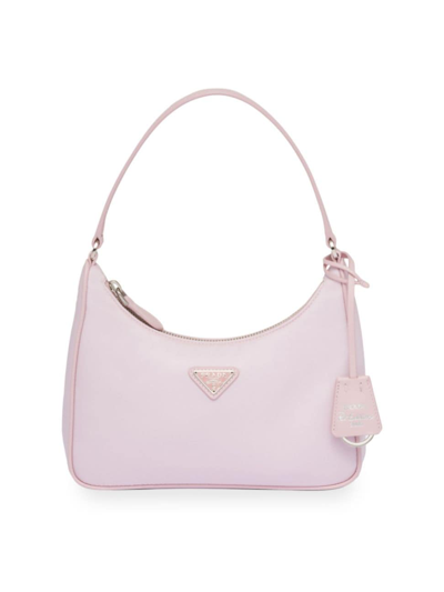 Shop Prada Women's Re-edition 2005 Re-nylon Mini Bag In Pink