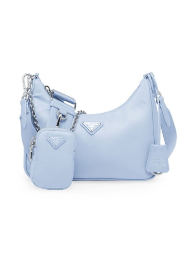 Shop Prada Women's Re-edition 2005 Re-nylon Bag In Blue