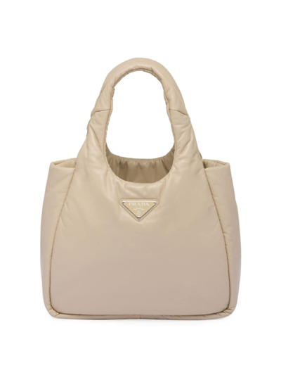 Prada cream cheap bag