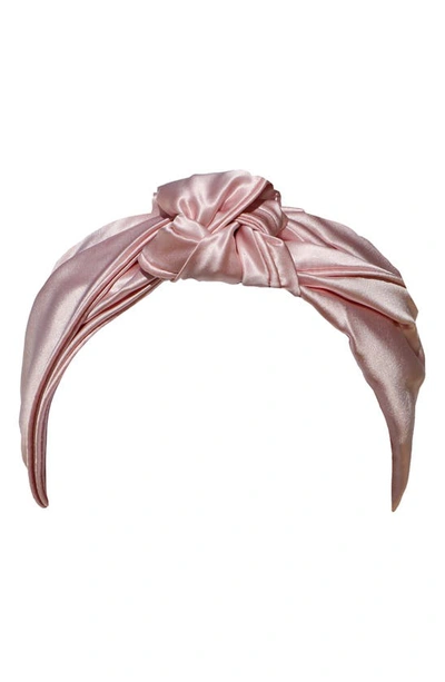 Shop Slip Knot Headband In Pink