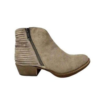 Very G Diverse Booties In Taupe In Grey