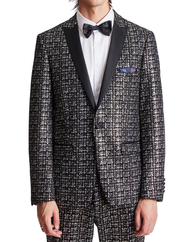 Shop Paisley & Gray Grosvenor Peak Slim Fit Tux Jacket In Black