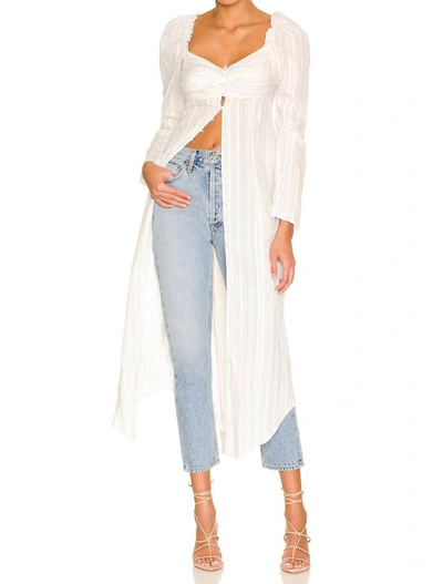 Shop Free People Luna Maxi Top In White