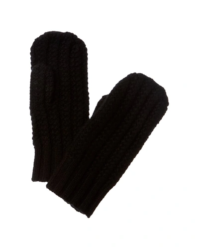 Shop Sofiacashmere Cashmere Gloves In Black