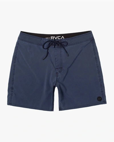 Shop Rvca Men's Va Pigment Boardshorts 18" In New Navy In Blue