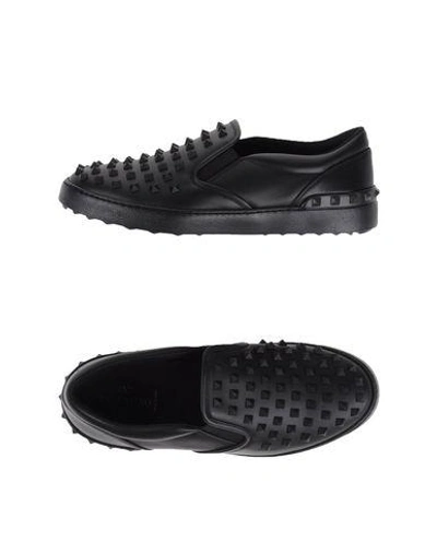 Shop Valentino Low-tops In Black