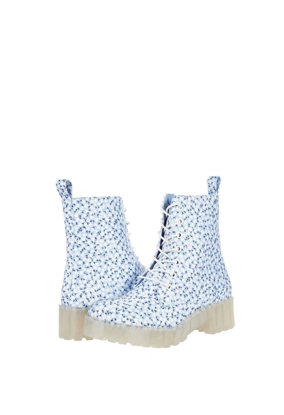 Shop Dirty Laundry Mazzy Bootie In Light Blue Floral In Multi