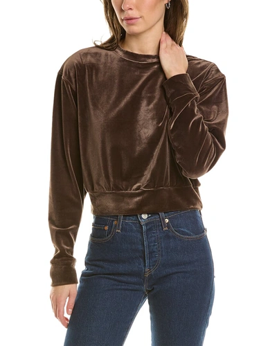Shop Noize Edith Crew Neck Sweater In Brown