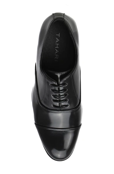 Shop Tahari Mercurie Cap Toe Oxford In Black