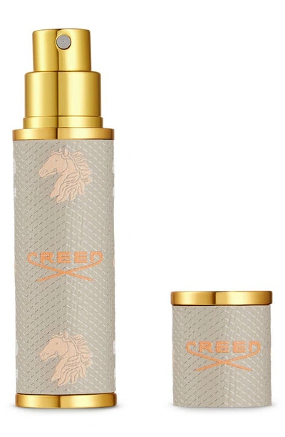Creed Leather Refillable Travel Atomizer Beige, 0.16 Oz. In Light Grey