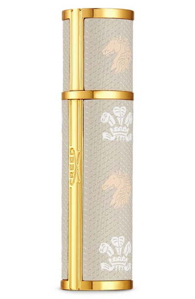 Creed Leather Refillable Travel Atomizer Beige, 0.16 Oz. In Light Grey