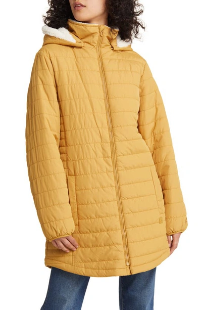 Shop Rip Curl Anti Series Anoeta Water Resistant Quilted Jacket In Tobacco