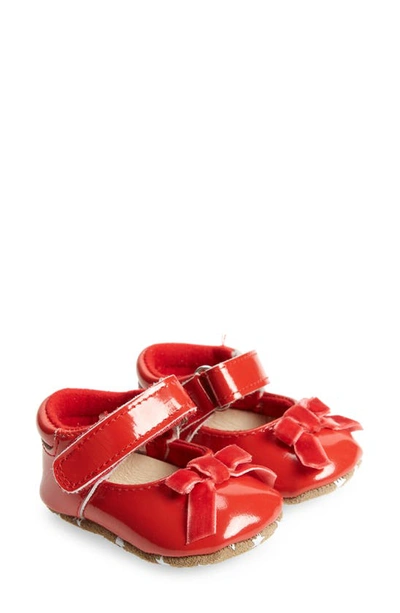Shop Robeez Kids' Bow Mary Jane In Red