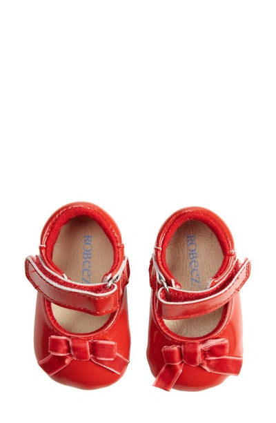Shop Robeez Kids' Bow Mary Jane In Red