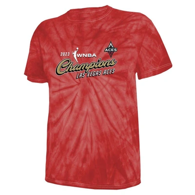 Shop Stitches Unisex  Red Las Vegas Aces 2023 Wnba Finals Champions Tie-dye T-shirt