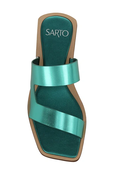 Sarto By Franco Sarto Emily Slide Sandal In Aqua