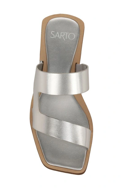 Shop Sarto By Franco Sarto Emily Slide Sandal In Silver