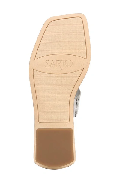 Sarto By Franco Sarto Emily Slide Sandal In Silver