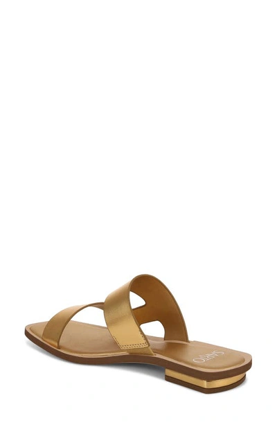 Sarto By Franco Sarto Emily Slide Sandal In Gold