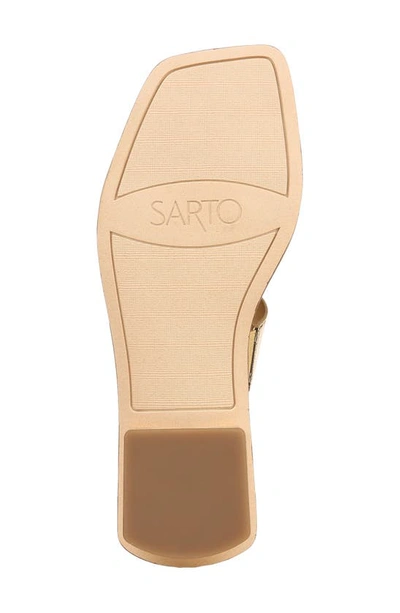 Sarto By Franco Sarto Emily Slide Sandal In Gold