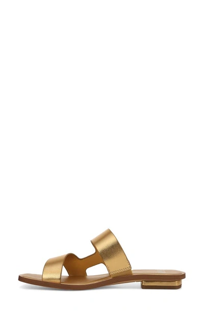 Sarto By Franco Sarto Emily Slide Sandal In Gold