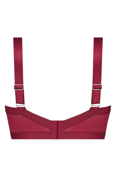 Shop Hunkemoller Hunkemöller Hana Underwire Longline Bra In Tibetan Red