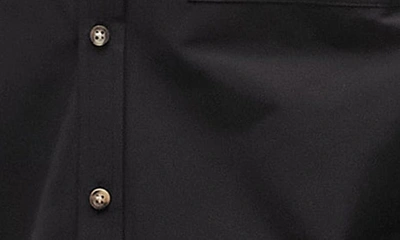 Shop Topman Oversize Button-up Shirt In Black