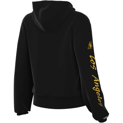 Shop Nike Black Los Angeles Lakers Courtside Standard Issue Performance Pullover Hoodie