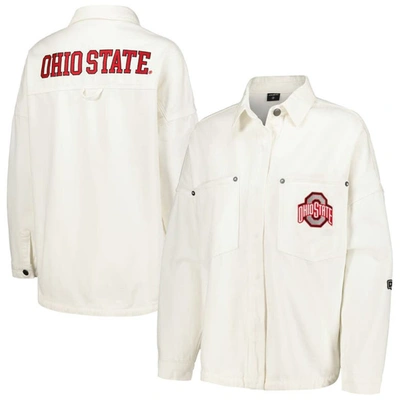 Shop Hype And Vice White Ohio State Buckeyes Multi-hit Hometown Full-snap Jacket