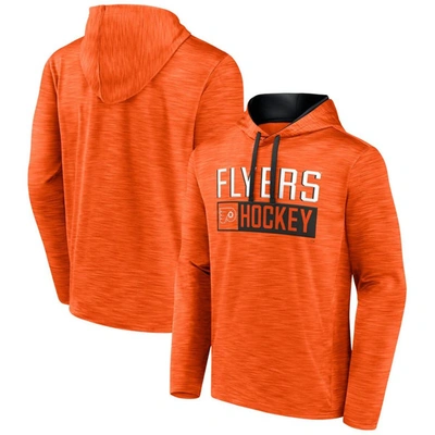 Shop Fanatics Branded Heather Orange Philadelphia Flyers Close Shave Pullover Hoodie