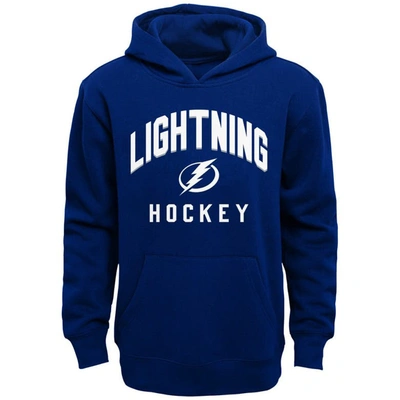 Shop Outerstuff Toddler Blue/heather Gray Tampa Bay Lightning Play By Play Pullover Hoodie & Pants Set