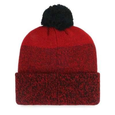 Shop 47 ' Red Washington Nationals Darkfreeze Cuffed Knit Hat With Pom