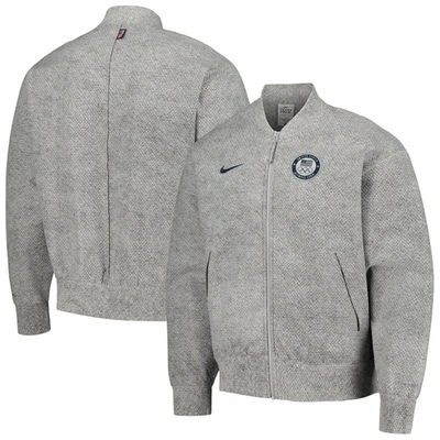 Shop Nike Gray Team Usa 2024 Summer Olympics Media Day Look Full-zip Jacket