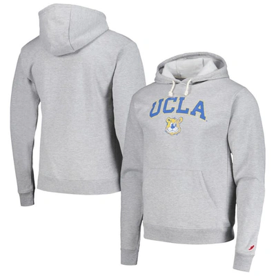 Shop League Collegiate Wear Heather Gray Ucla Bruins Tall Arch Essential Pullover Hoodie