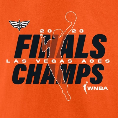 Shop Fanatics Unisex  Branded Orange Las Vegas Aces 2023 Wnba Finals Champions Signature T-shirt