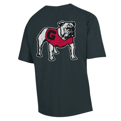 Shop Comfort Wash Charcoal Georgia Bulldogs Vintage Logo T-shirt