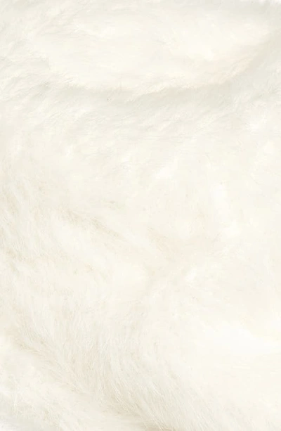 Shop Kyi Kyi Fuzzy Faux Fur Beret In Ivory
