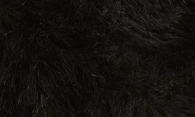 Shop Kyi Kyi Fuzzy Faux Fur Beret In Black